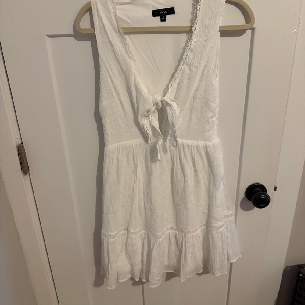 Lulu's Elegant White Dress